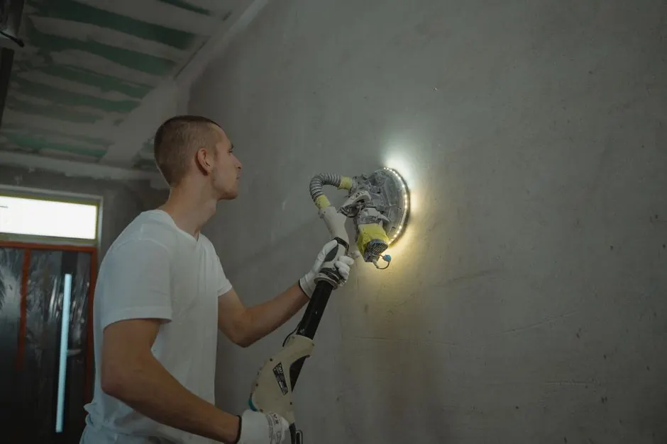 Technician reviewing a repair plan